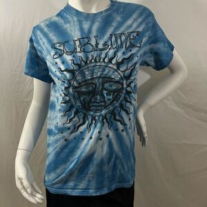 Sublime Classic Sun Tie Dye T Shirt Small Blue